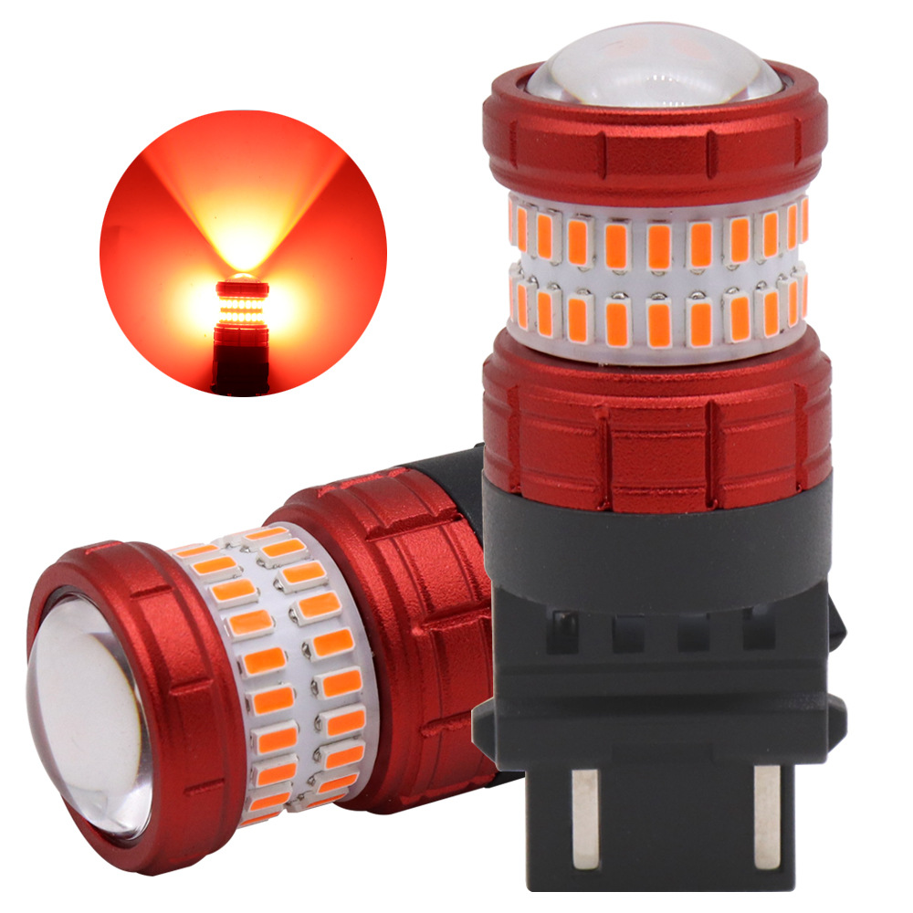 Поставка красного света 3157 светодиодный тормозной и поворотный свет 12-24V универсальный