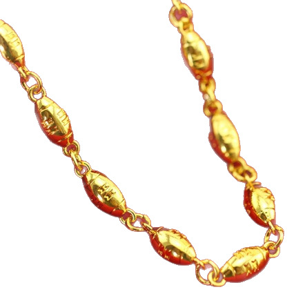 High Imitation Vietnamese Sand Gold Men's Transfer Necklace Gold Olive Necklace Jewelry Gift Jewelry