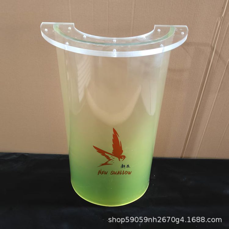 Gradient Acrylic Table Foot Transparent Stripe Water Wave Bracket Support Leg Semi-Round Table Foot Customized by Manufacturers