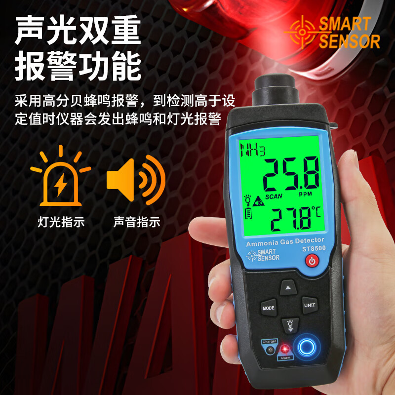 Xima St8500 Ammonia Detector Farm Nh3 Gas Concentration Detector Leak Alarm Detector