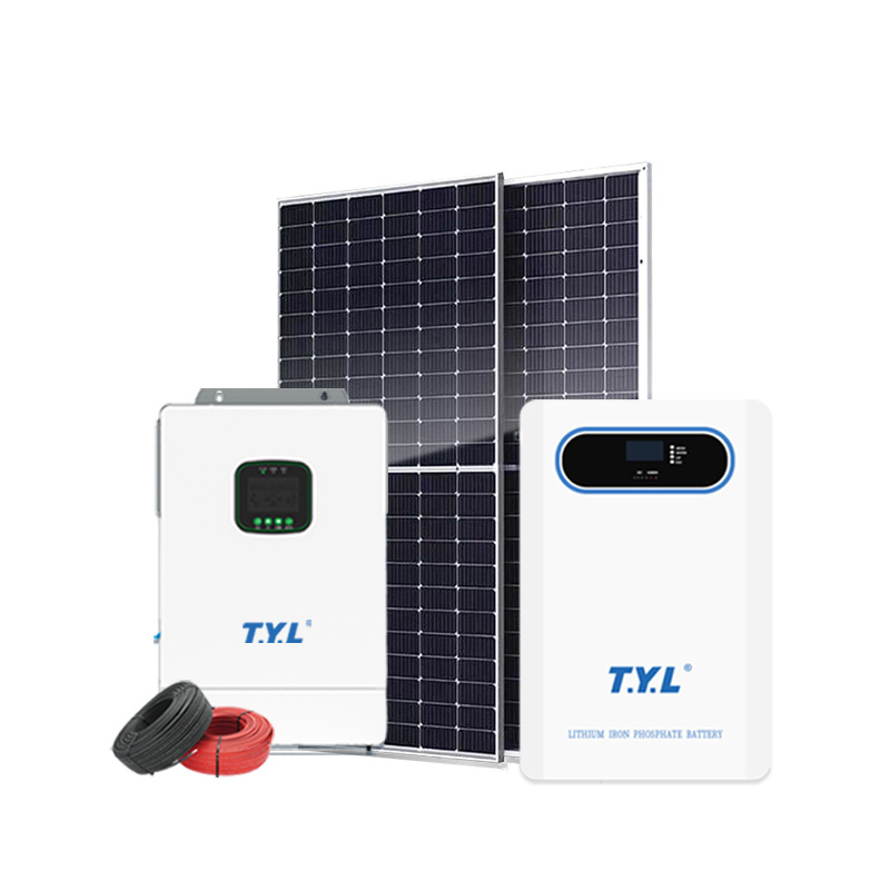 Cross-Border Supply of 6Kw Solar Power Generation System, Photovoltaic Power Generation and Energy Storage All-In-One Machine, Off-Grid Household Photovoltaic System