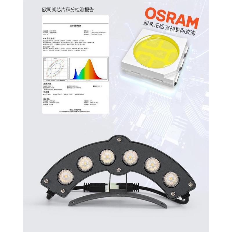 LED corrugated light 3W6W outdoor waterproof ancient building tile light engineering brightening Pavilion temple roof moon light