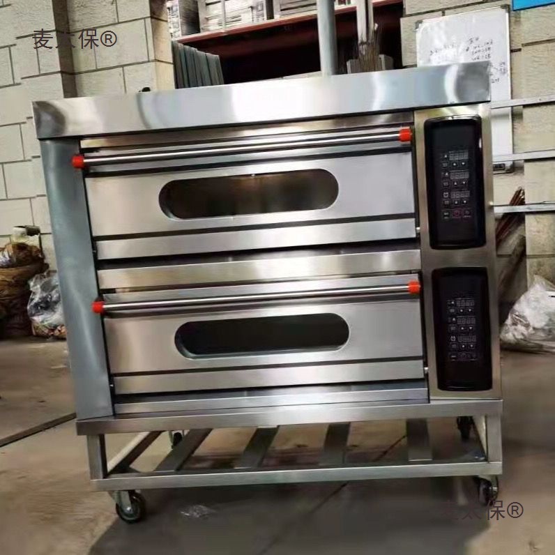 Commercial Electric Oven, Large Single-Deck Oven for Cakes, Mooncakes, Bread, Pizza Baking, Large Capacity Baking Oven