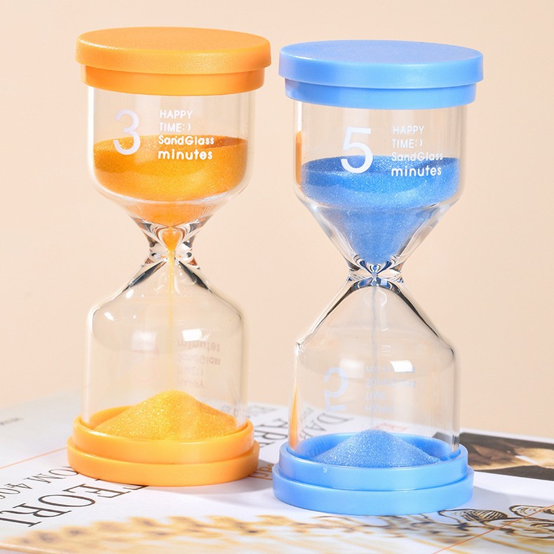 Ornament Timer Hourglass Gift for Brushing Teeth Children's Creative Glass Macaron Hourglass Handmade