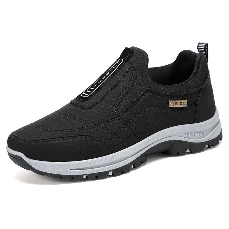 Cross-Border Large Size Men's Shoes, Summer Casual Shoes, Leather Shoes, Sports Shoes, Men's Breathable, Non-Stinky Feet, Slip-On Men's Shoes