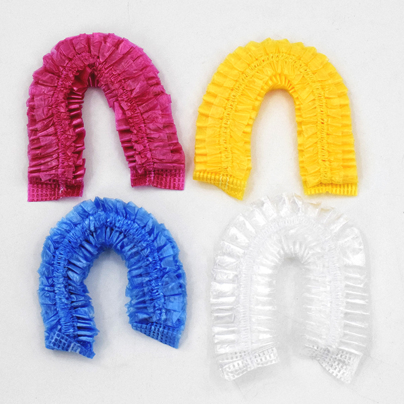 Manufacturer Wholesale Hotel B&B Strip Shower Cap Dustproof and Waterproof Shower Cap in Stock Sauna Disposable Shower Cap