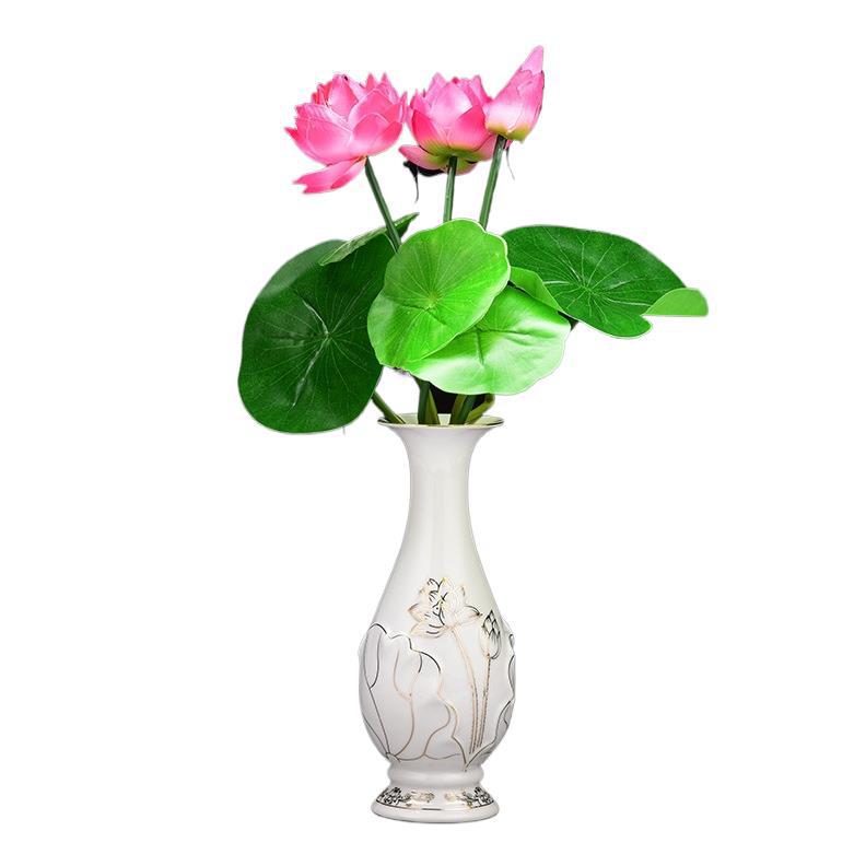 Ceramic Buddha Vase, Buddhist Hall, Living Room Flower Arrangement, Water Purification Bottle, Decorative Buddhist Ornaments, Home Guanyin Bottle, Buddha Ornaments