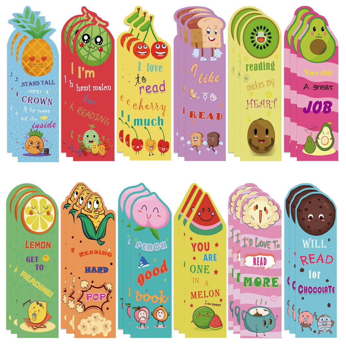 Cross-Border E-Commerce Scented Bookmarks, Special-Shaped Patterns, Children's Exchange Gift Bookmarks, Paper Scented Bookmarks in Stock