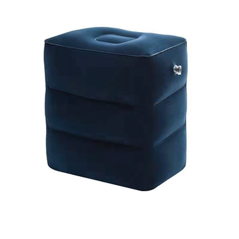 Delivery and storage bag inflatable foot mat three-layer adjustable stool air cushion aircraft high-speed rail office car rest foot artifact foot pedal