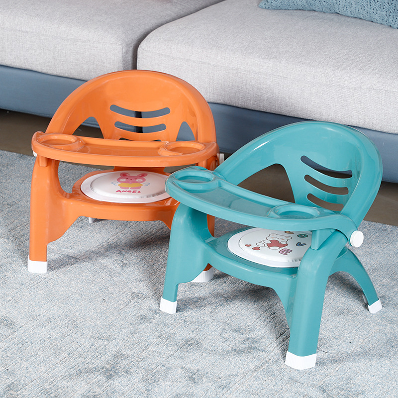 Children's Baby Dining Chair for Home Use with Backrest, Dining Table Stool, High Chair, Small Wholesale Custom-Made with Backrest