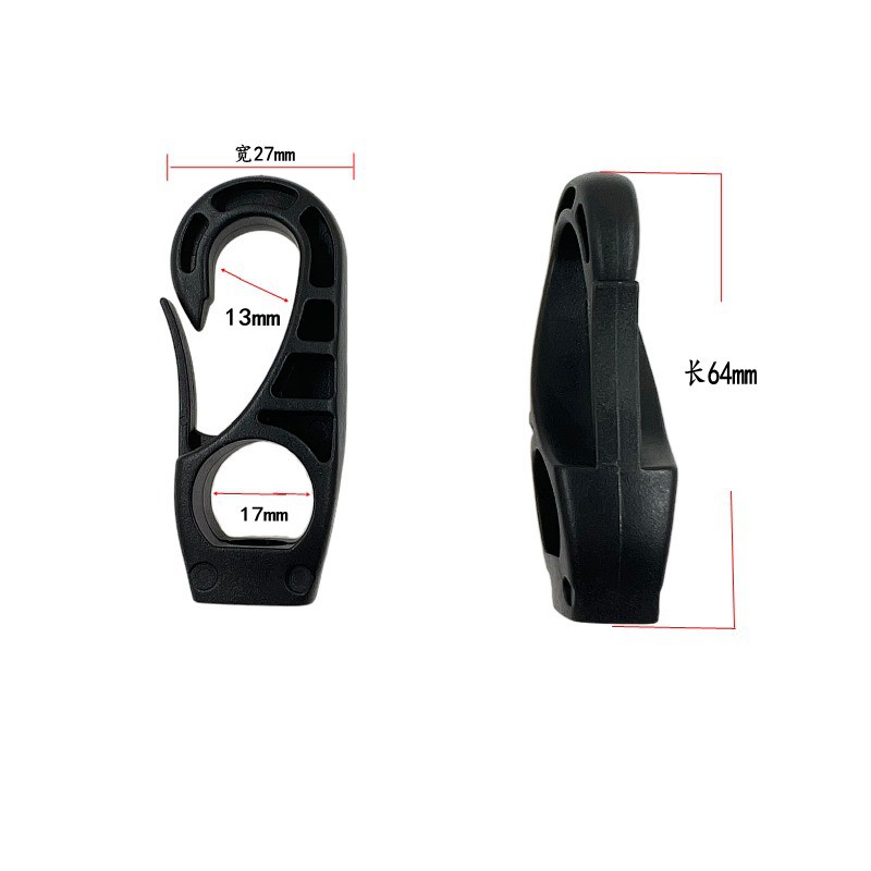 Manufacturer Supplies Luggage Plastic Hook Swivel Hook Plastic Hook Buckle Kettle Hook Buckle Plastic Buckle Luggage Accessories Durable