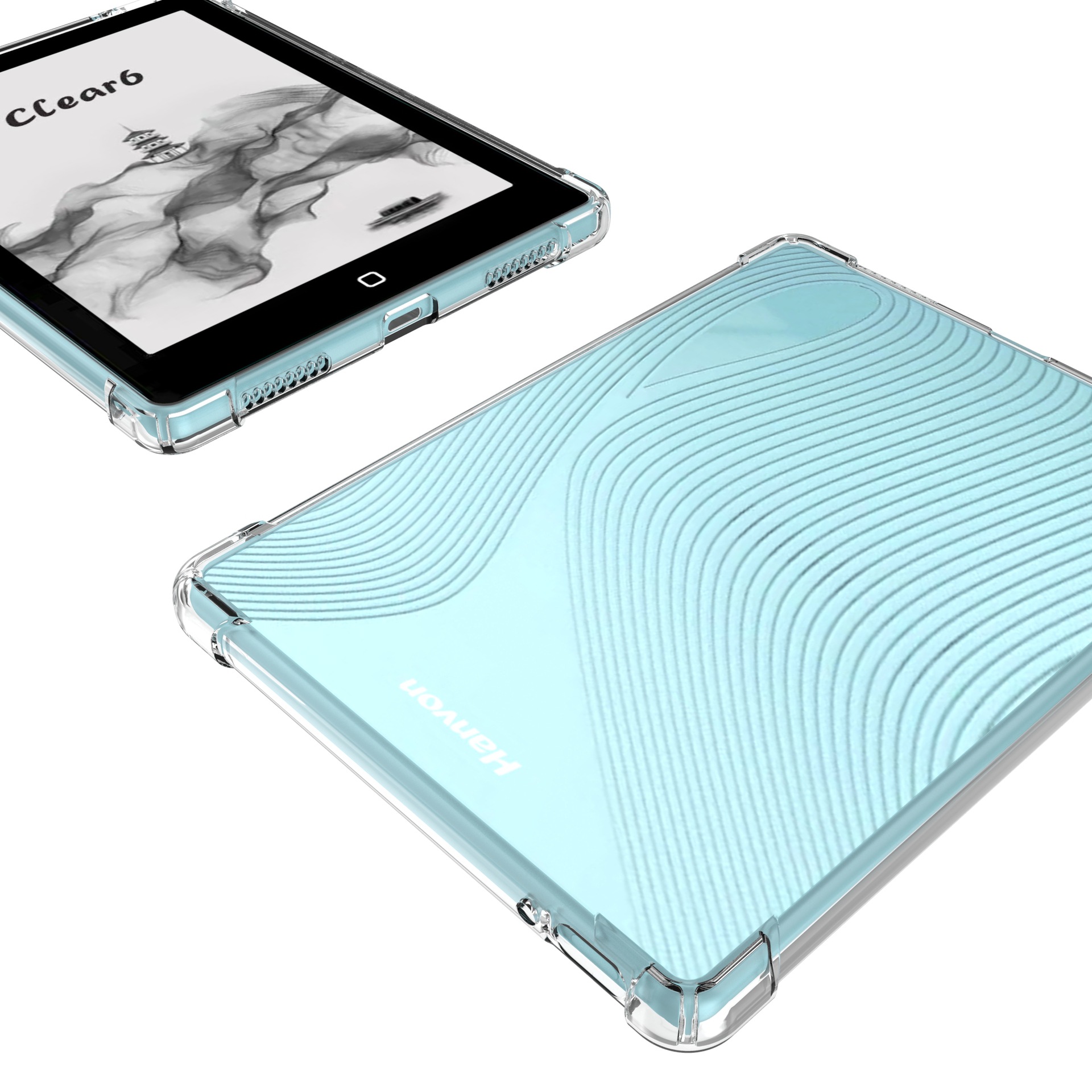 For Hanwang Clear6 E-book Protective Case HanvonClear6pro Reader Full-cover Transparent Soft Case