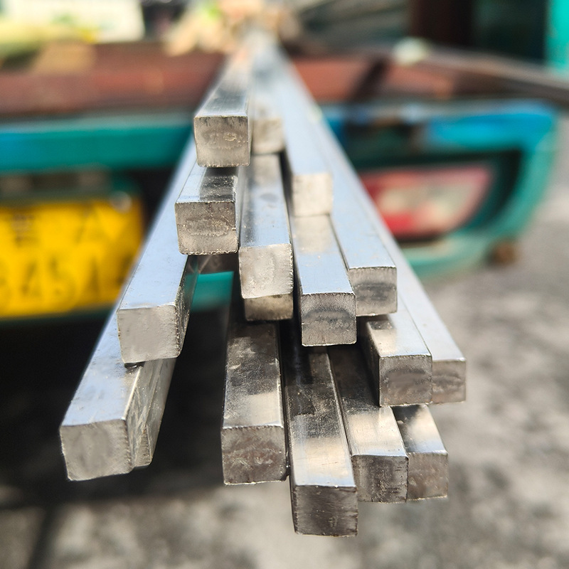 Stainless Steel Square Bar 316L/304 Solid Square Steel Bright Special-Shaped Cutting Pill Cold Drawn Stainless Steel Bar