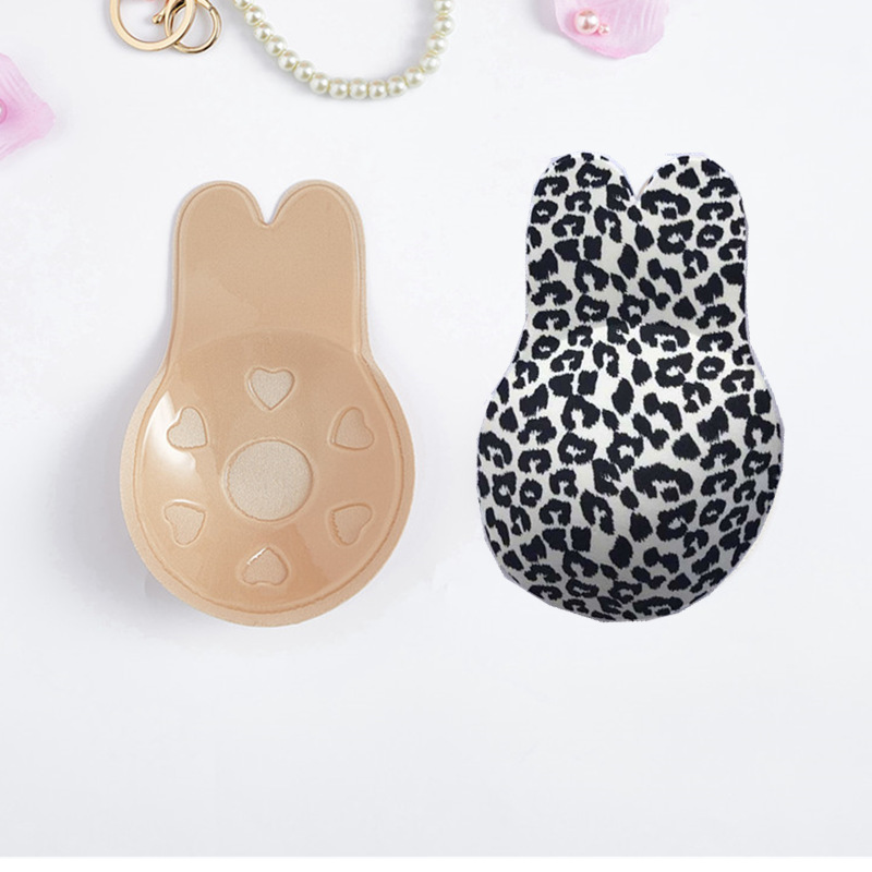 Cross-Border Manufacturer Cute Rabbit Ear Breast Lift Nipple Covers Anti-Expansion Lift Rabbit Breast Lift Nipple Covers Strapless Nipple Covers