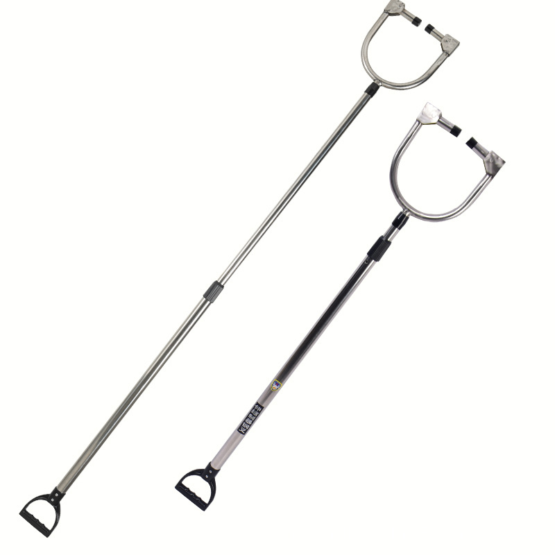 Telescopic U-Shaped Fork Stainless Steel Anti-Riot Steel Fork Telescopic Explosion-Proof Fork Security Self-Defense Kindergarten School