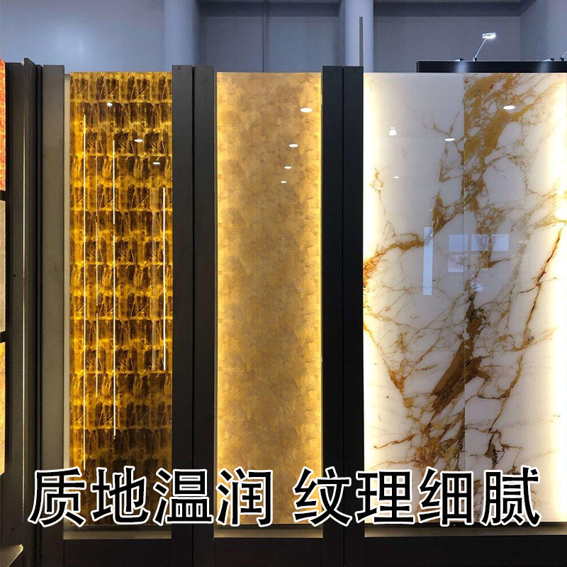 Translucent Cloud Slate Acrylic Translucent Plate Artificial Stone Alabaster Resin Plate Countertop Decorative Plate Bar Luminous Plate