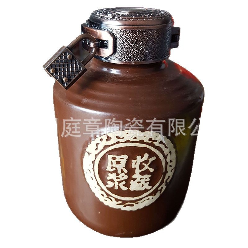 [Collectible Original Liquor Bottle] Sichuan 0.5-5kg Ceramic Liquor Pot with Matte Glaze, Small Wine Jar, Clay Pot, Wine Container, Pottery Jar