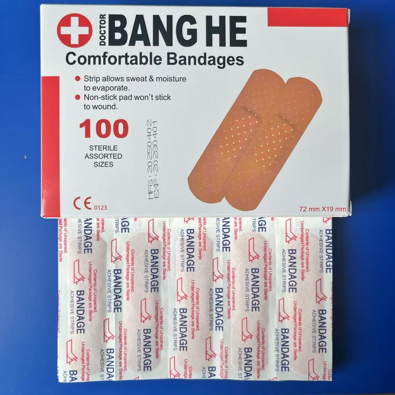 Band-Aid Dressing PE Waterproof Microporous Breathable Skin Color Protective Transparent Band-Aid Separate Packaging OK Bandage