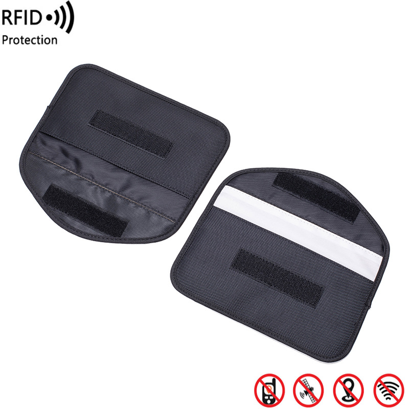New Export Oxford Cloth Anti-Spoke Car Key Bag 6.5inch Mechanical Rfid Mobile Phone Signal Shielding Bag