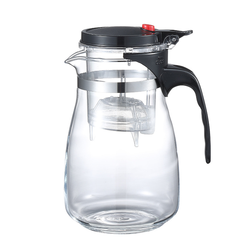 Elegant Cup Removable and Washable Glass Teapot One-Click Filter Teapot Set Travel Tea Set Gift Cup Can Be Printed with Logo