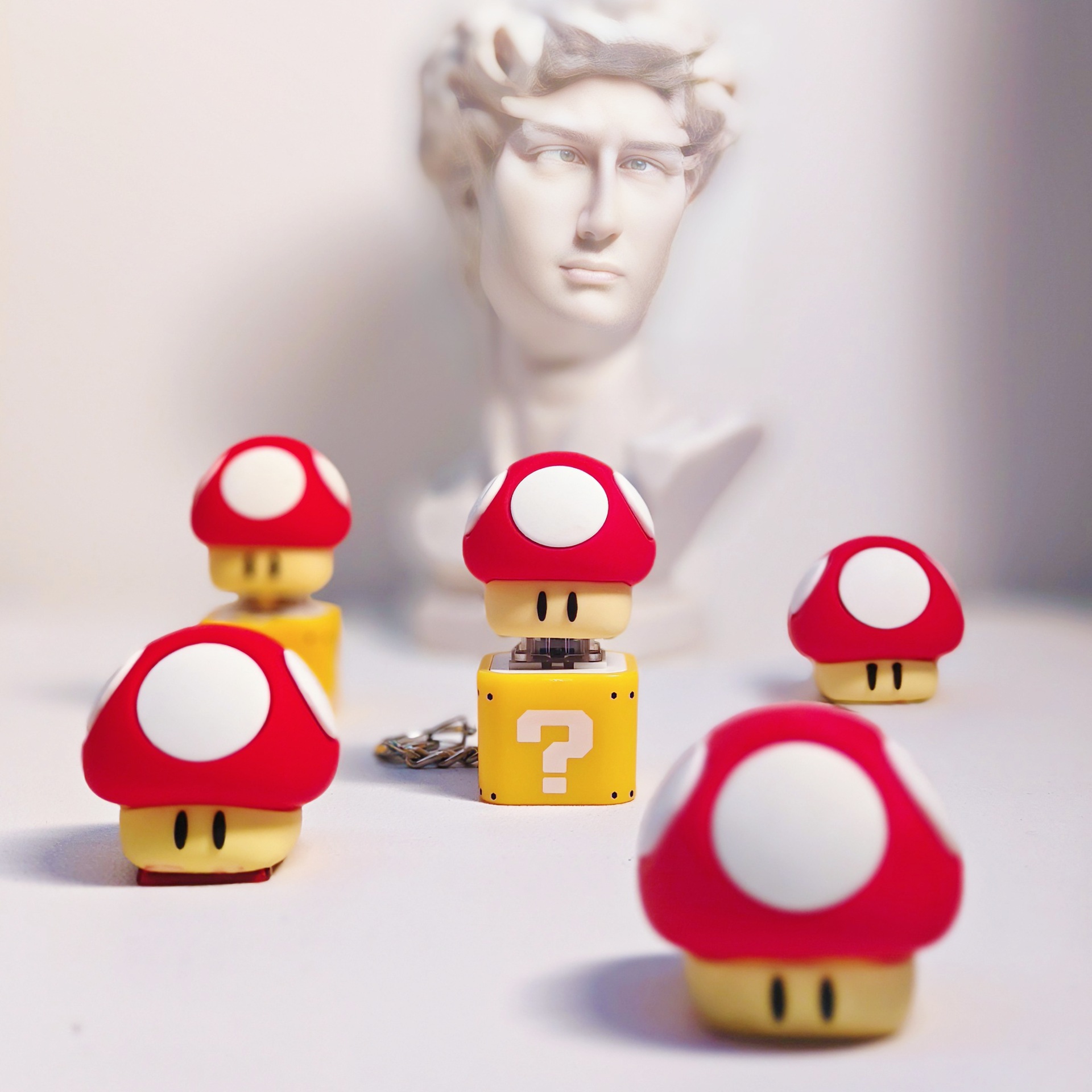 Кросс-бордерная новая горячая игрушка Mario деревянная рыба +1 мелок Xiaoxin забавный звуковой эффект брелок