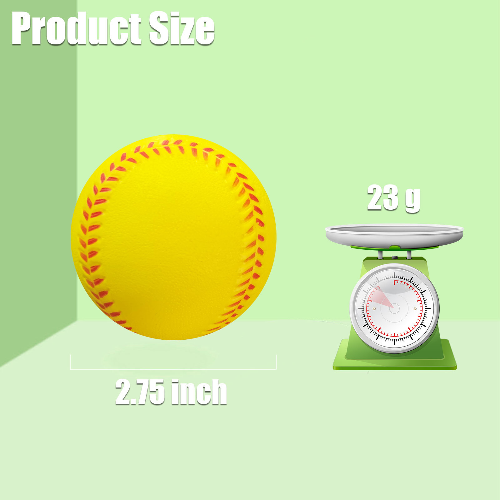 Soft baseball PU baseball foam baseball elastic ball PU sponge solid pressure baseball softball children's toys