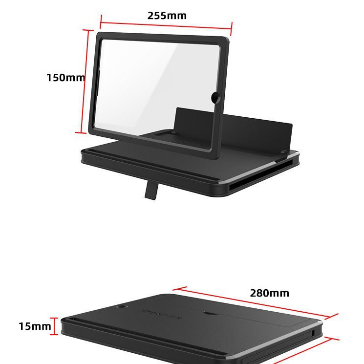 J01 Horizontal and Vertical Screen Detachable Large Screen 12inch Mobile Phone Amplifier Ultra-Clear Tablet Magnifying Glass Pull-Out High-Definition Screen