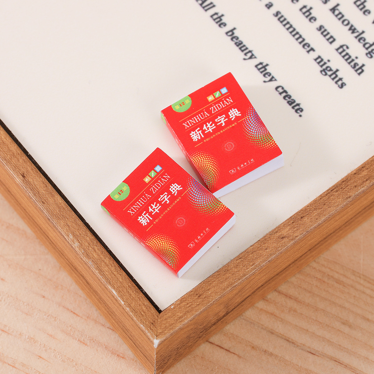 Miniature Mini Simulation Xinhua Dictionary Dollhouse Doll House Classroom Life Scene Pocket DIY Ornaments