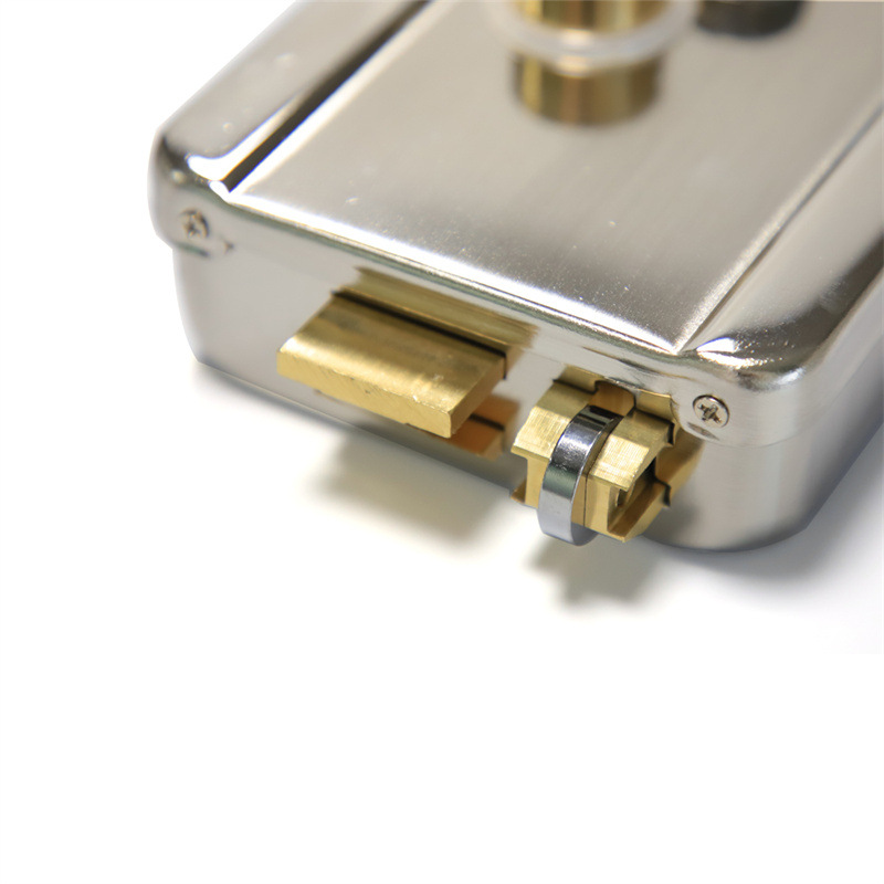 1073 Pulley Electroplated Brushed Single-Head Double-Head Electronically Controlled Lock 12V Mechanical Motor Silent Anti-Theft Hook Spiritual Lock