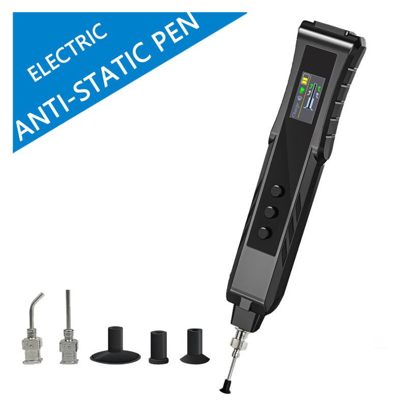 Электрический вакуумный пинцет Hr35 для извлечения чипов IC, антистатический инструмент с цветным экраном