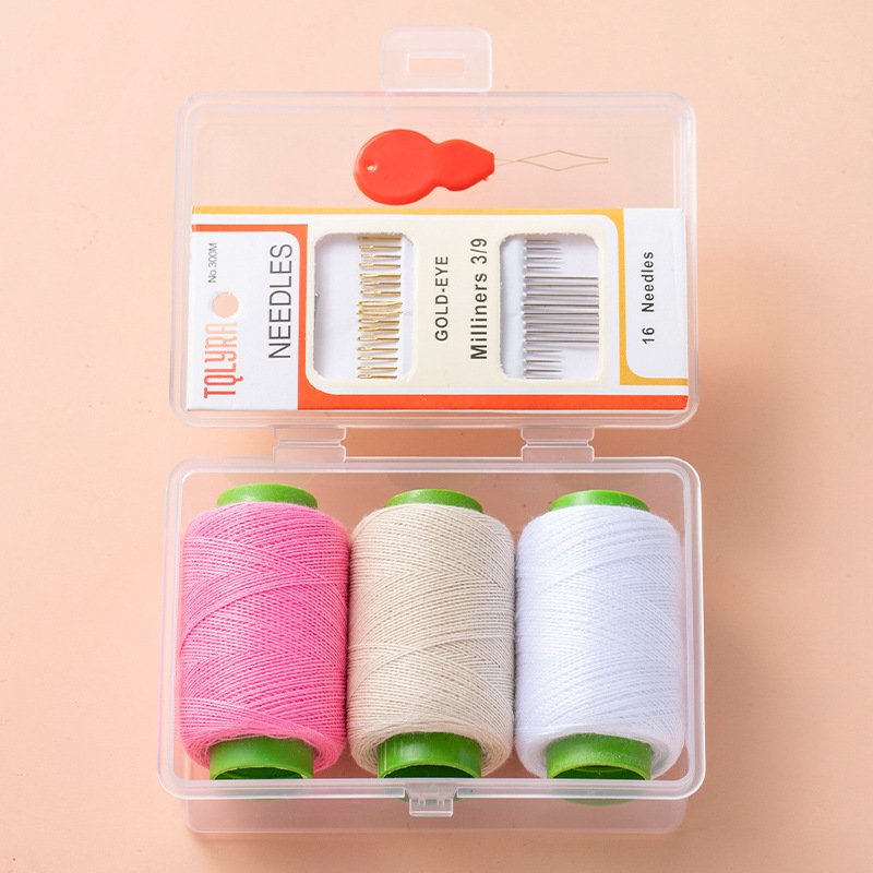 Portable Mini Sewing Box Household High Quality Good Dormitory Sewing Kit Practical suit Sewing Line Sewing Tool