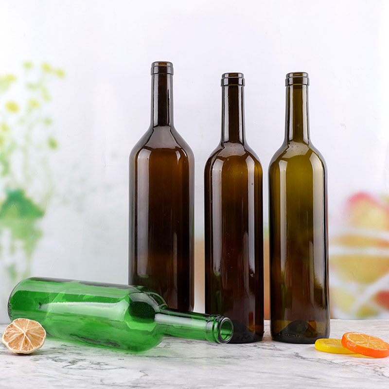 Оптовая продажа бутылок для красного вина 750 мл, стеклянные бутылки для вина Бордо, полный комплект упаковки в высококачественной подарочной коробке