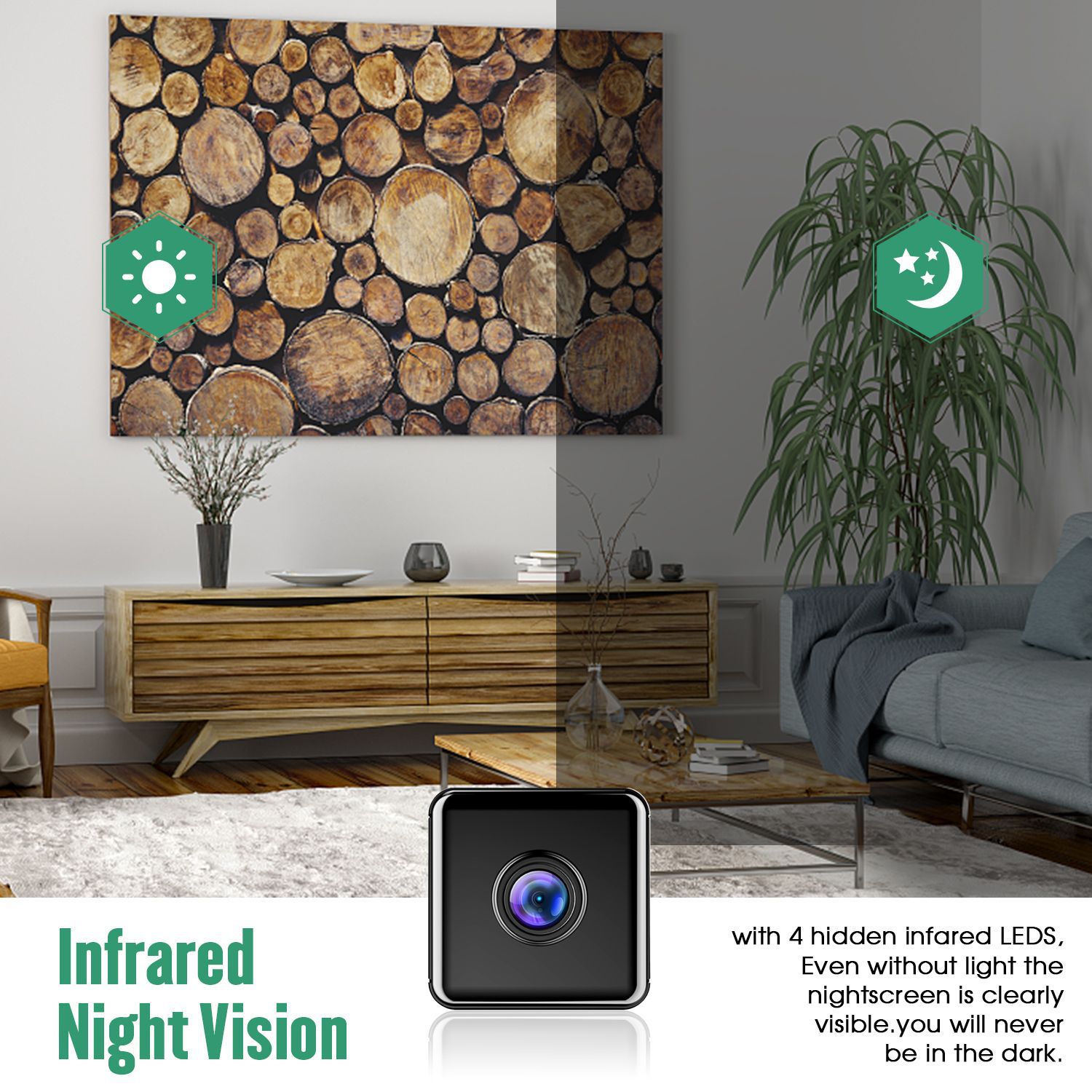 W10 HD Magnetic WIFI Follow Bad Video Video Synchronization Home Surveillance Camera