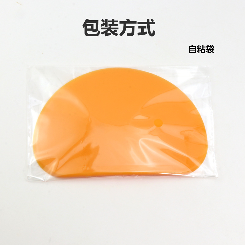 Wholesale plastic spatula scraper noodle cutter cake cream scraping blade semicircular dough flour cut baking tools