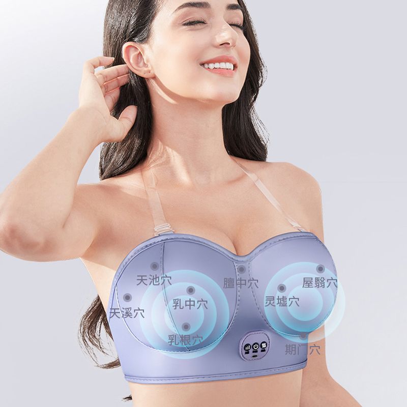 Electric Breast Massager, Smart Hot Compress, Vibrating Breast Beauty Device, Home Breast Enlargement Device, Massage Bra, Cross-Border Supply