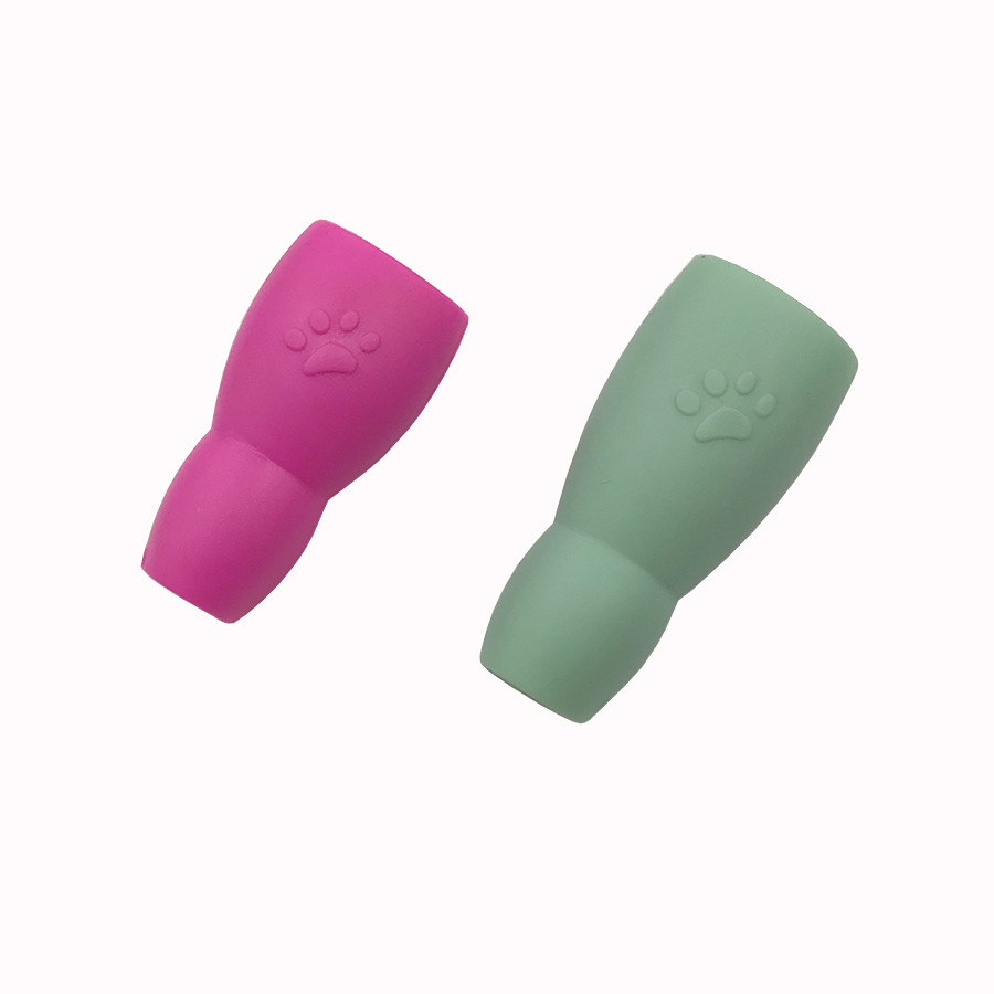 New pet leash accessories dog buckle footprints gourd buckle PVC plastic pet round rope buckle