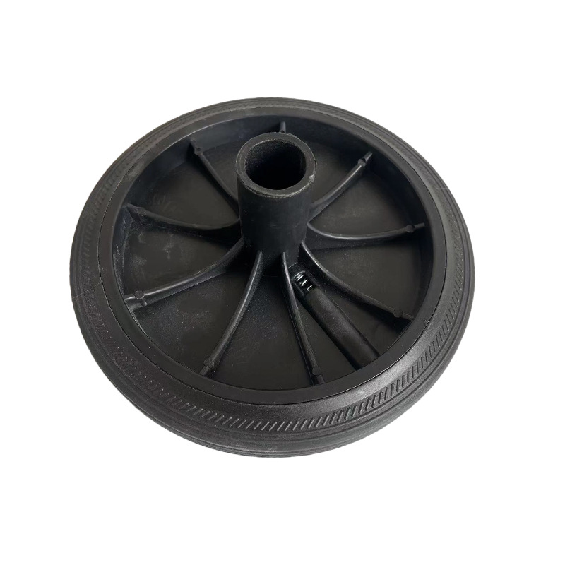 Sanitation garbage bucket wheel 100/120/240L L plastic garbage bucket wheel multi-specification trash can rubber wheel