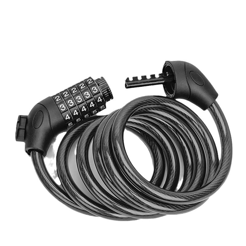 Bicycle lock combination lock 4-digit 5-digit anti-theft portable electric car lock mountain bike electric car accessories chain lock