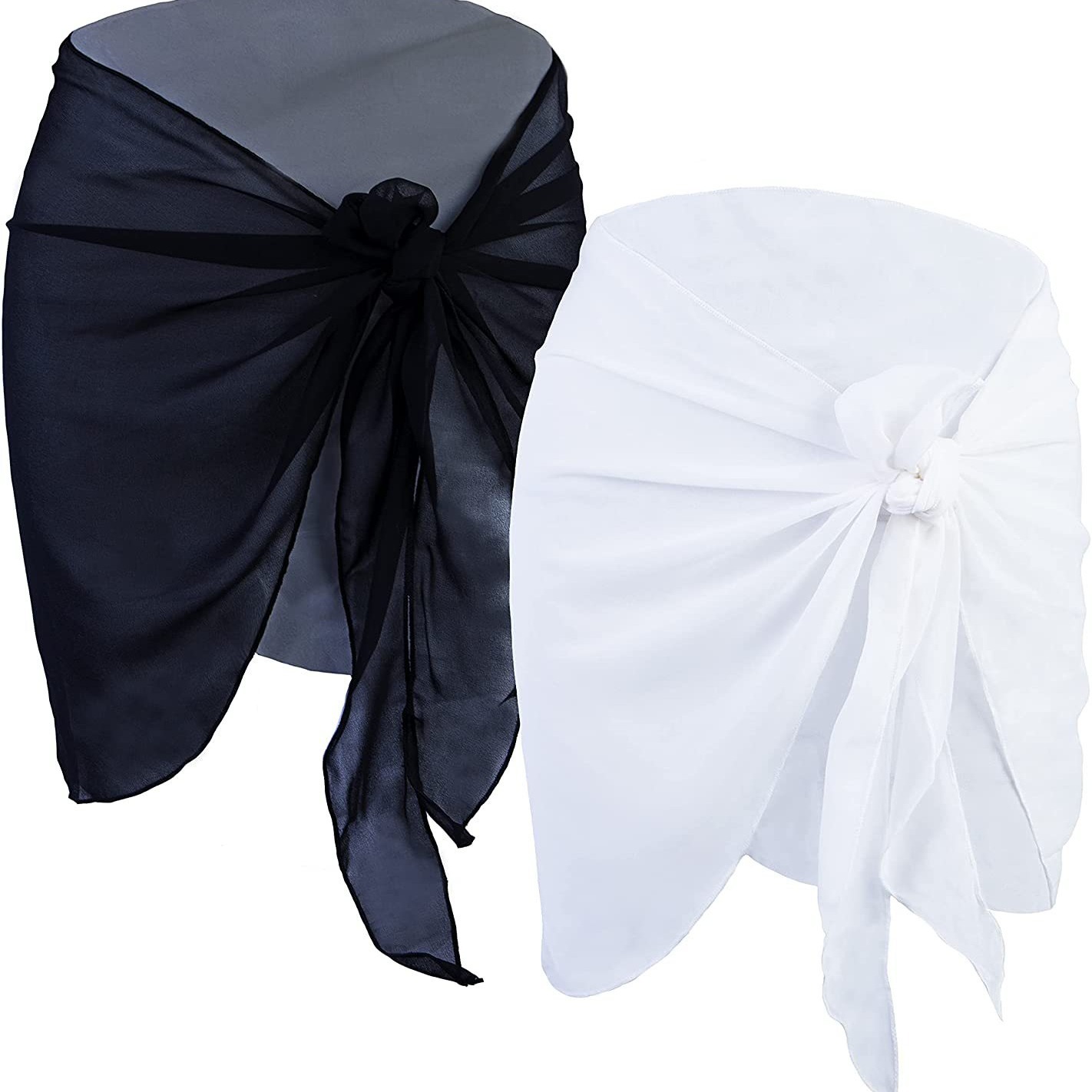 Amazon summer Ladies short sarong beach wrap skirt sunscreen shawl chiffon cover skirt factory spot