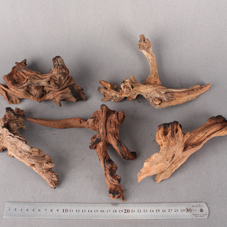 Spot Wholesale Fish Tank Micro Landscape Landscaping Decoration Wood Aquarium Landscaping Decoration Sunken Wood