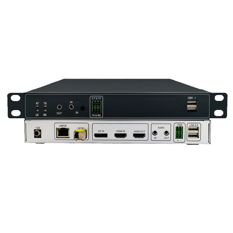 4K Fiber Optic Lossless Dual Flow Link Dual Backup Dual Power Supply Distributed Kvm Visual Seat Collaboration System