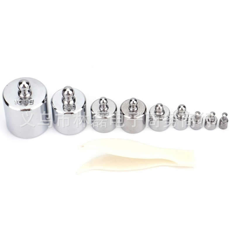 200g split student suit weight 10mg-100g steel weight suit combination chrome plating