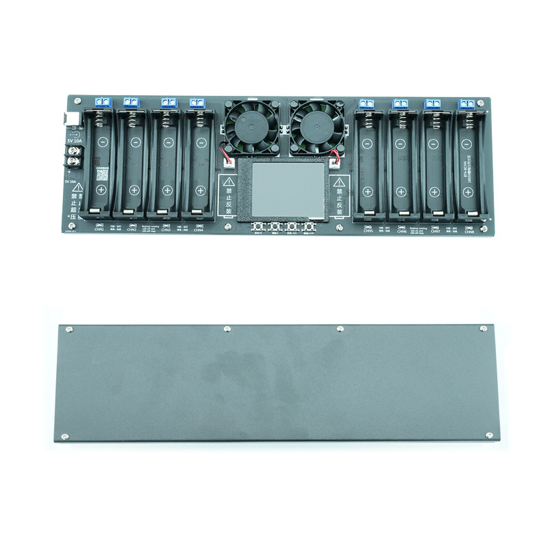 8-channel 18550 battery capacity internal resistance test separator 2.4 inch color screen with display curve 21700 test rack