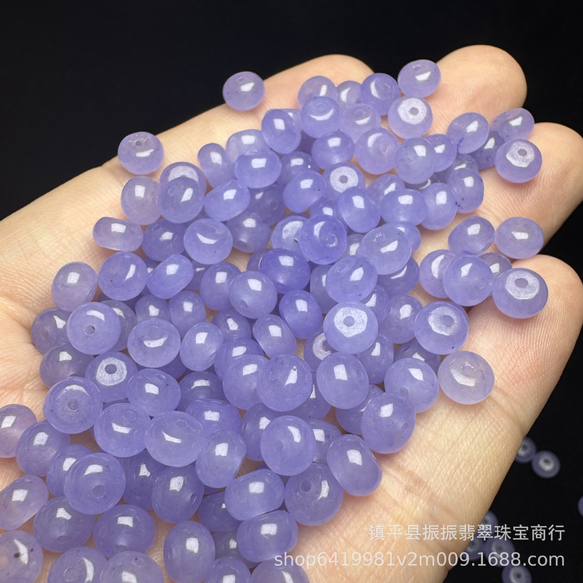 Высокий ледяной фиолетовый 6мм бусины абакус, оптом для ювелирных изделий, браслет, ожерелье, разделительные бусины из нефрита