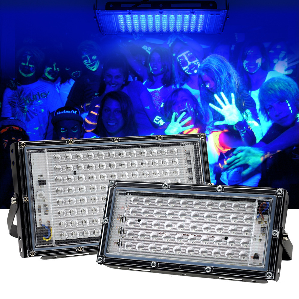 Cross-Border Led Purple Light 395Nm Ultraviolet Floodlight Fluorescent Party Floodlight Stage Atmosphere Light
