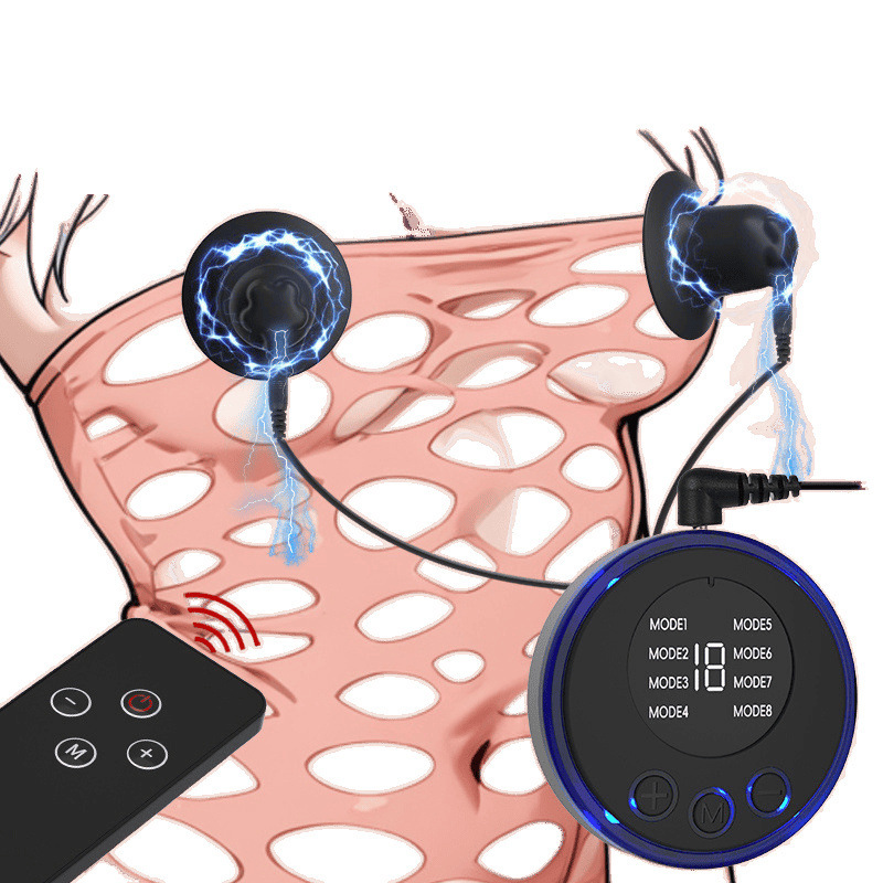 Electric Shock Silicone Breast Pump, Female Breast Massage, Masturbation Device, Nipple Sucking Training Supplies, Others