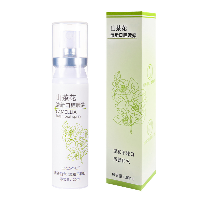 Oral Spray Mouth Freshener Portable Long-Lasting Freshness and Odor Removal Camellia Mouth Spray Mouth Freshener