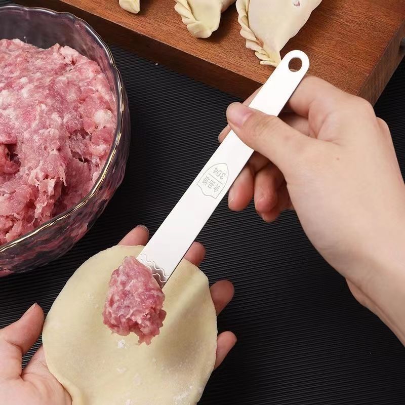 Артефакт для приготовления пельменей, ложка для начинки вонтона из нержавеющей стали