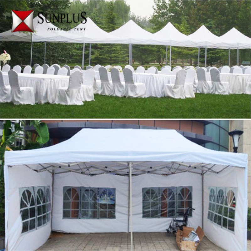 Customized White Wedding Advertising Tent Camping Spring Outing Outdoor Foldableing Sunshade Awning Stall Retractable Exhibition Tent