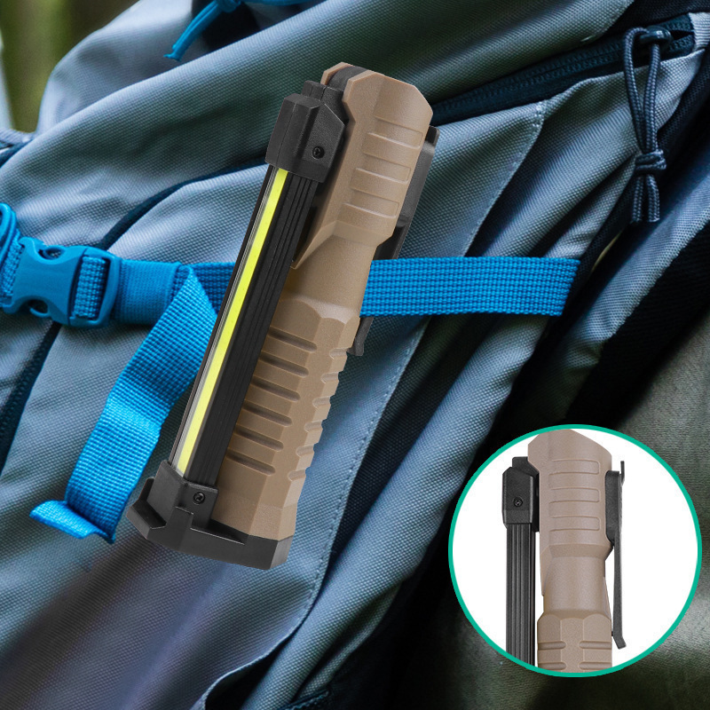 Cross-Border New Work Light Powerful Magnet Car Repair Light Emergency Light Inspection Light Strong Light Flashlight Lighting